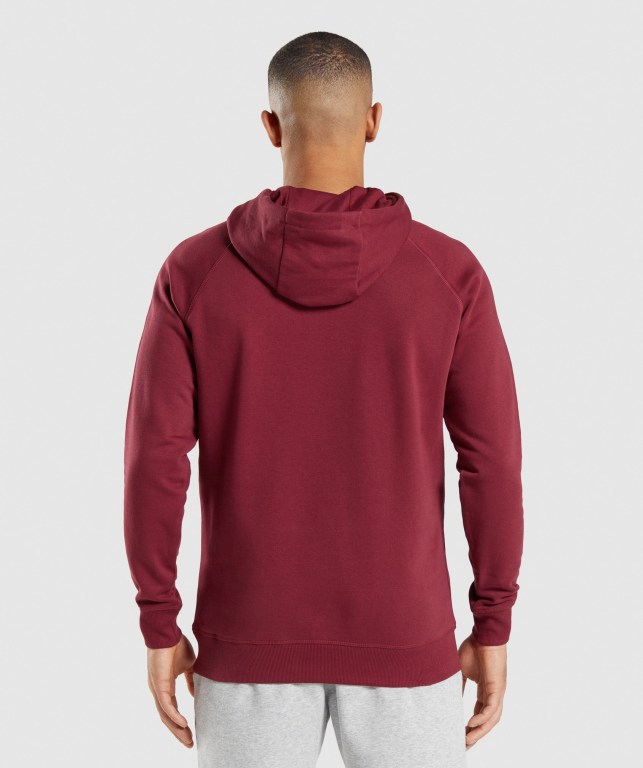 Gymshark Crest Burgunder Rød | 2FFJaH5iEU8