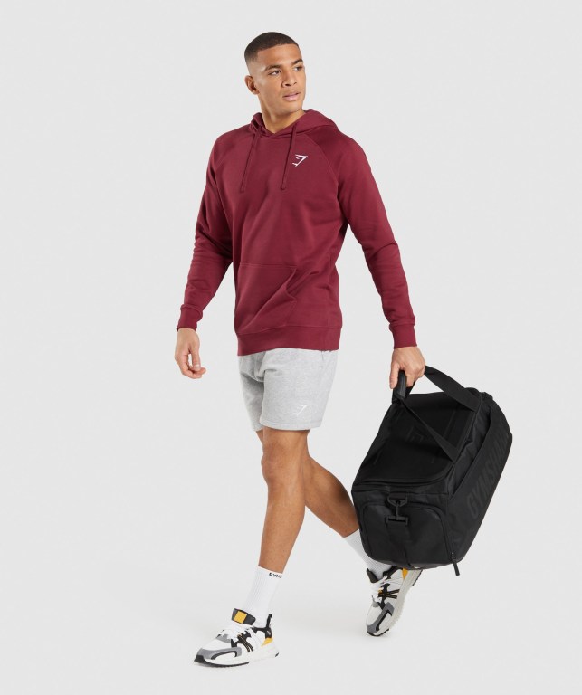 Gymshark Crest Burgunder Rød | 2FFJaH5iEU8