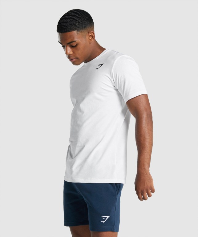 Gymshark Crest Hvite | TOfJTH4hSrC