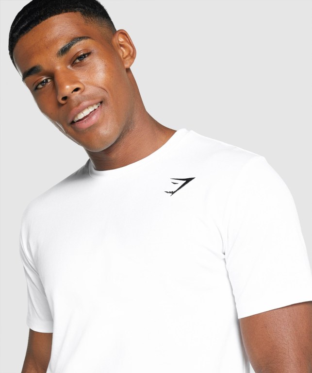 Gymshark Crest Hvite | TOfJTH4hSrC