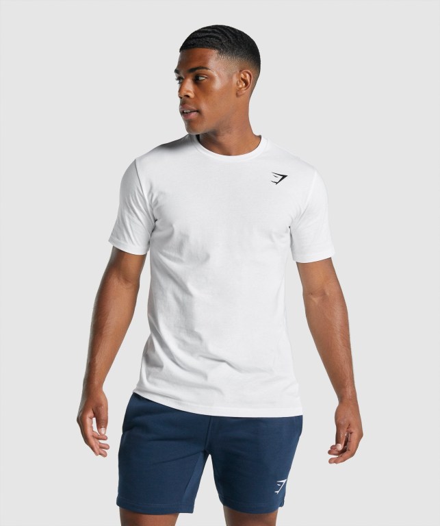 Gymshark Crest Hvite | TOfJTH4hSrC