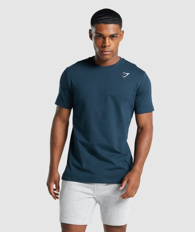 Gymshark Crest Marineblå | EKs5IWRaBSh