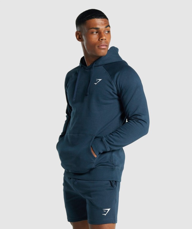 Gymshark Crest Marineblå | iubGdGy5WYd