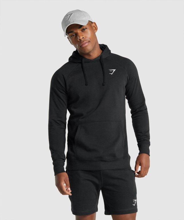 Gymshark Crest Svarte | KIC79smscae