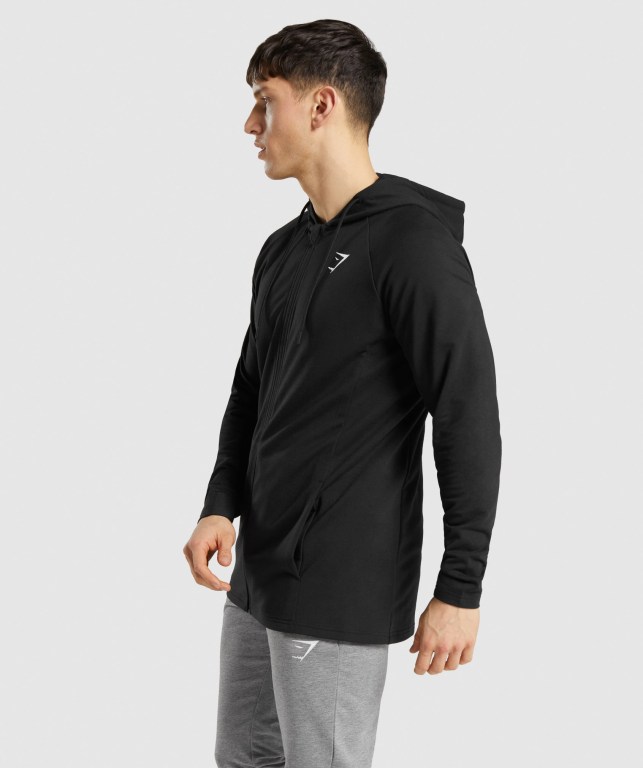 Gymshark Critical Zip Svarte | tRDCaVTWAds