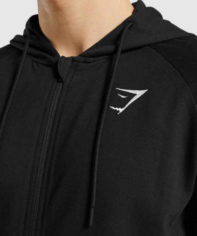 Gymshark Critical Zip Svarte | tRDCaVTWAds