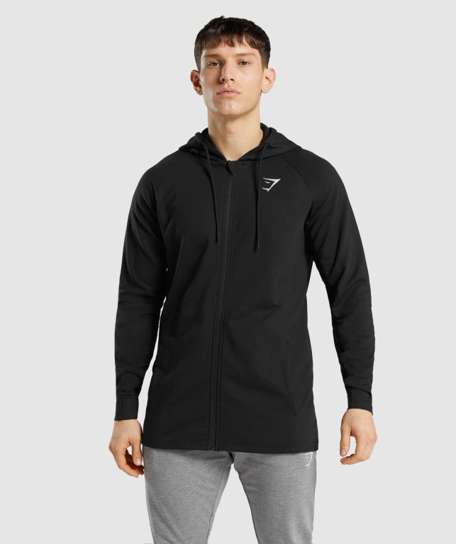 Gymshark Critical Zip Svarte | tRDCaVTWAds