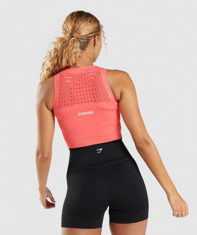 Gymshark Energy Seamless Crop Top Rosa | JlNK98urbxh