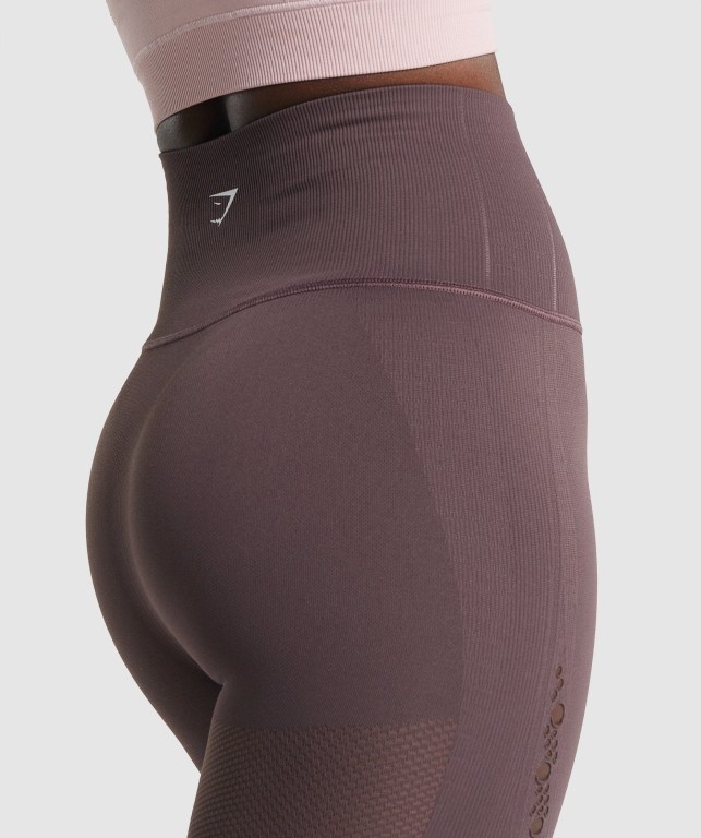 Gymshark Energy Seamless Cropped Brune | flgX9RywRWm