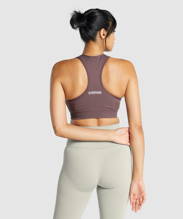 Gymshark Energy Seamless Sports Bra Brune | j1SfVlj5Xy5