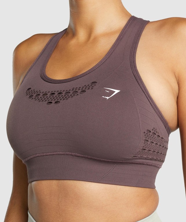 Gymshark Energy Seamless Sports Bra Brune | j1SfVlj5Xy5