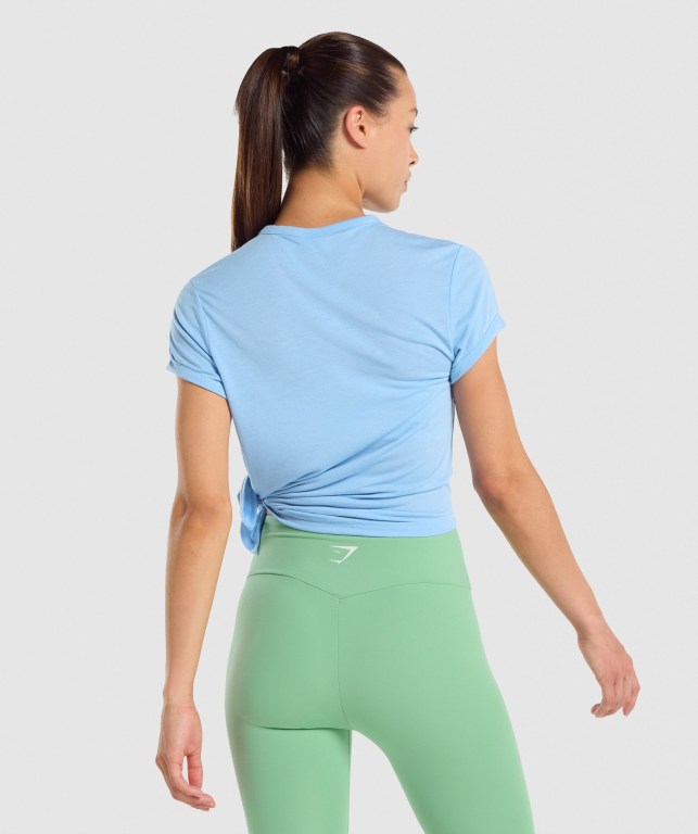 Gymshark Essential Lyse Blå | 2KGeQyjeIWf