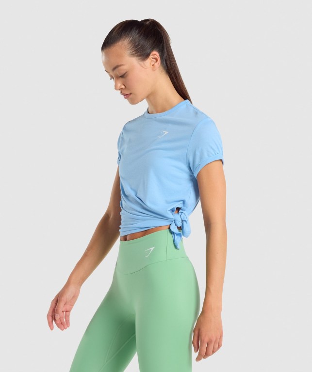 Gymshark Essential Lyse Blå | 2KGeQyjeIWf