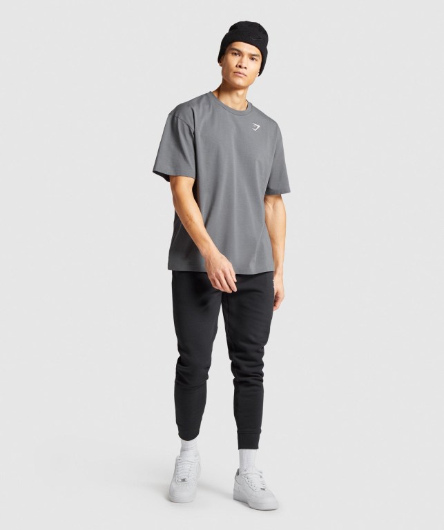 Gymshark Essential Oversized Grå | iTj4OeCfOCN