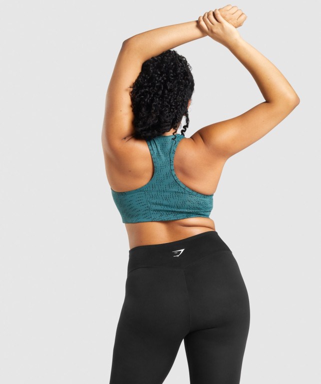 Gymshark Essential Racer Back Trenings Sports Bra Mørke Grønn | 7iypTcb6YMa