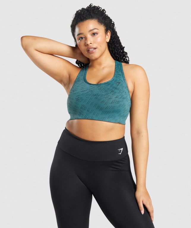 Gymshark Essential Racer Back Trenings Sports Bra Mørke Grønn | 7iypTcb6YMa