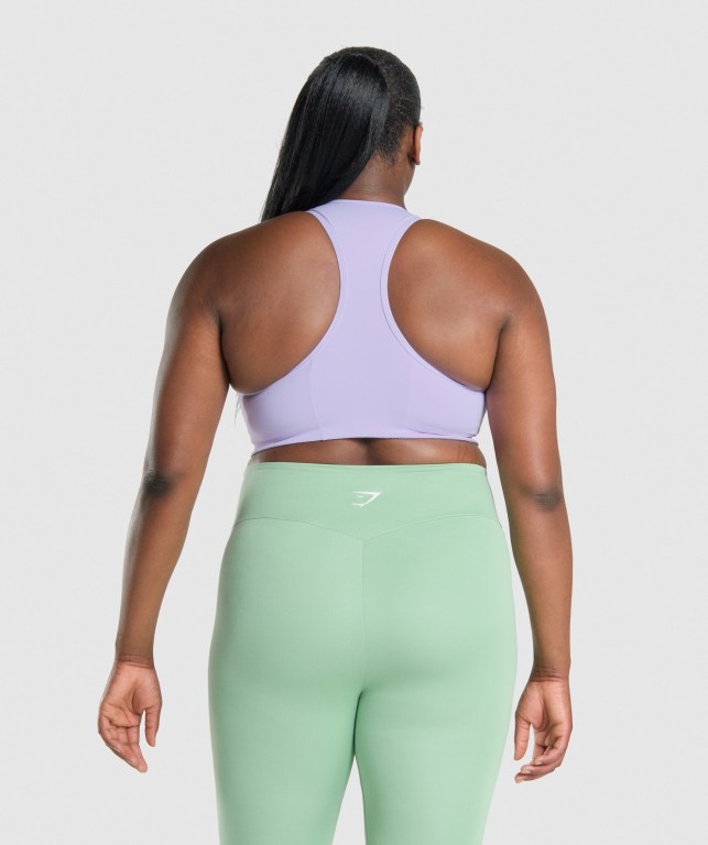 Gymshark Essential Racer Back Trenings Sports Bra Lyse Lilla | Nw4yq5rPcgr