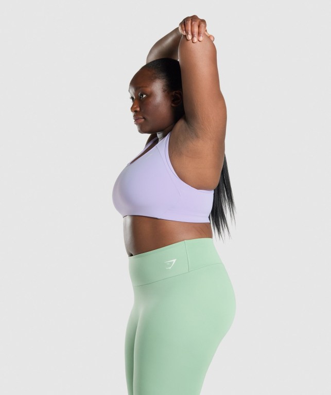 Gymshark Essential Racer Back Trenings Sports Bra Lyse Lilla | Nw4yq5rPcgr