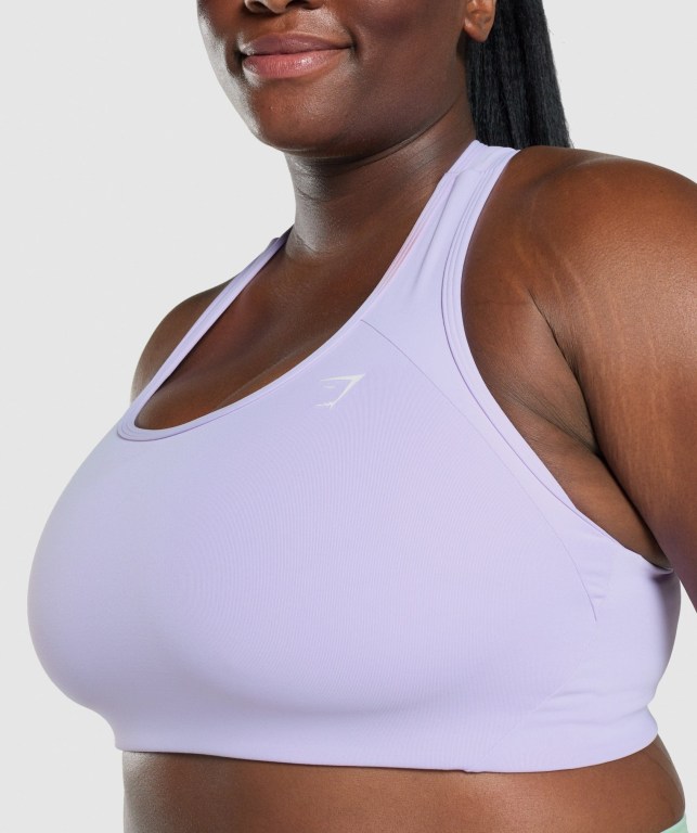 Gymshark Essential Racer Back Trenings Sports Bra Lyse Lilla | Nw4yq5rPcgr