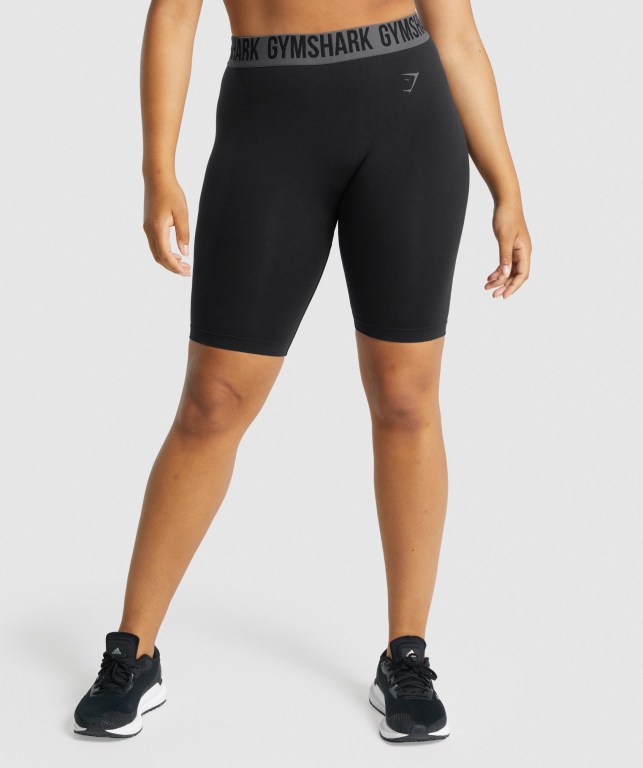 Gymshark Fit Seamless Cycling Svarte | tPG8p4hWuiT