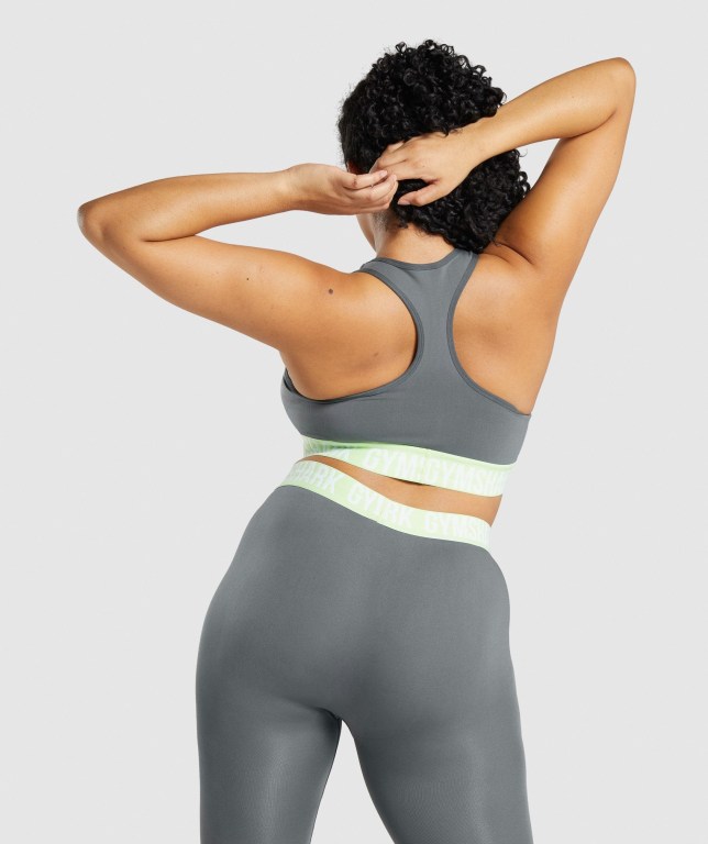 Gymshark Fit Seamless Sports Bra Grå | 7a5hUT9MxqZ