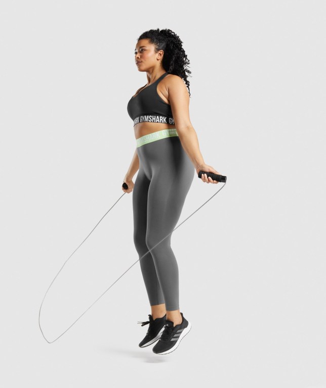 Gymshark Fit Seamless Sports Bra Svarte | 7doK8W7q62u