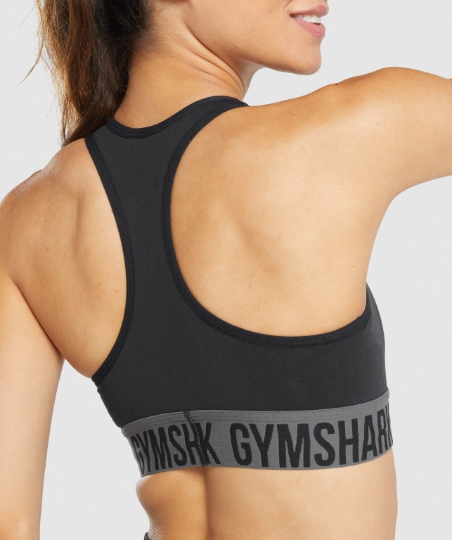 Gymshark Fit Seamless Sports Bra Svarte | IpEmPI6Sexo