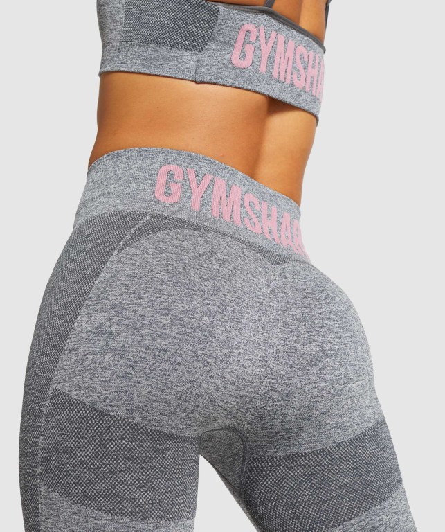 Gymshark Flex Cycling Grå Rosa | WjusHTwyH7n