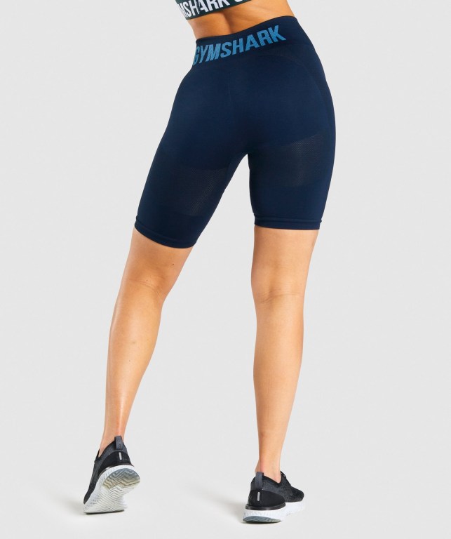 Gymshark Flex Cycling Marineblå | X79HB8ykUyW