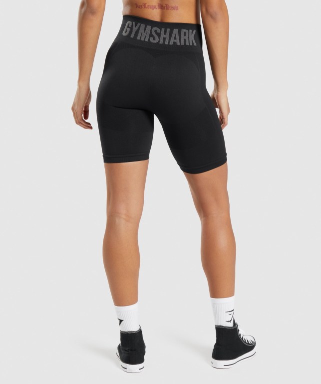 Gymshark Flex Cycling Svarte | pk23CiokEJ5