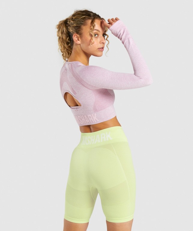 Gymshark Flex Sports Crop Top Lyse Lilla | 1ik3yZOiBiS