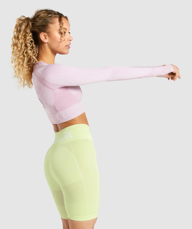 Gymshark Flex Sports Crop Top Lyse Lilla | 1ik3yZOiBiS