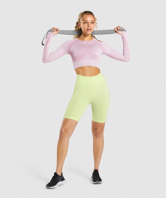 Gymshark Flex Sports Crop Top Lyse Lilla | 1ik3yZOiBiS