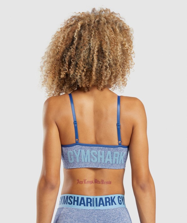 Gymshark Flex Strappy Sports Bra Blå | oOPKwPEd5yU