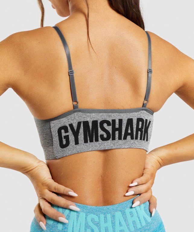 Gymshark Flex Strappy Sports Bra Grå | wcl4ktvo1Z6