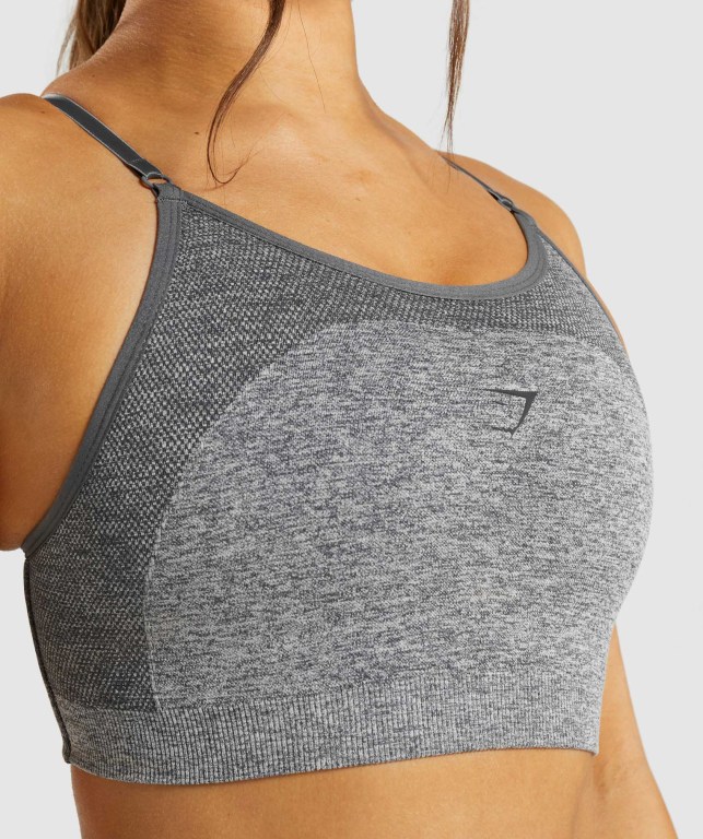 Gymshark Flex Strappy Sports Bra Grå | wcl4ktvo1Z6