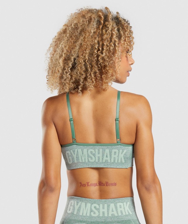 Gymshark Flex Strappy Sports Bra Grønn | yafwXMj74vM