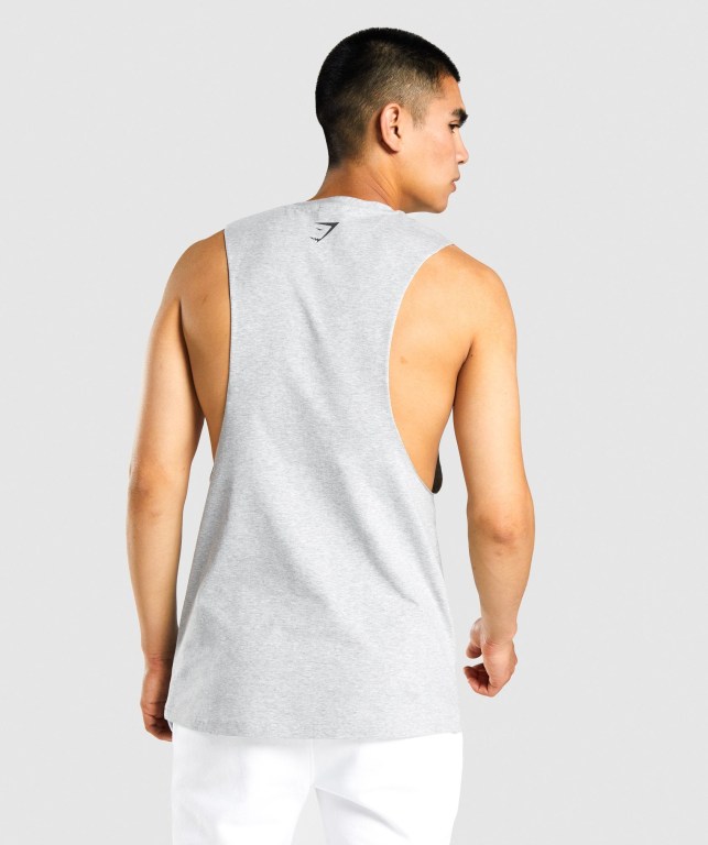 Gymshark GSLC Collegiate Drop Arm Lyse Grå | 6mS8x739j12