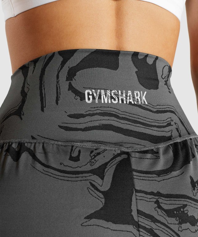 Gymshark GS Power Jacquard Svarte | ZRr6bCiGIC6