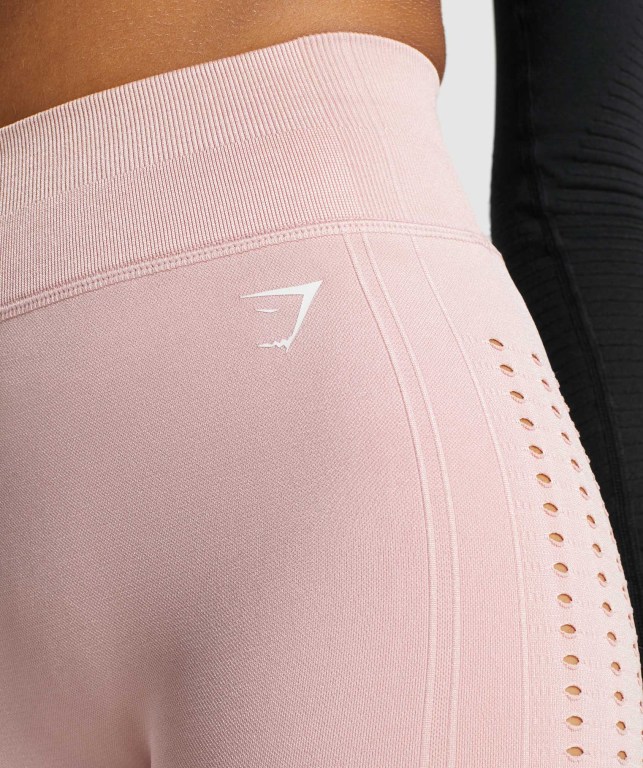 Gymshark Glow Seamless Lyse Rosa | M9AtfnoRsyf