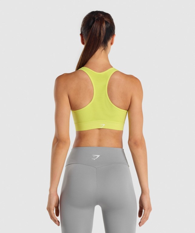 Gymshark Lette High Support Trenings Sports Bra Gul | RKRhWKeOJqC