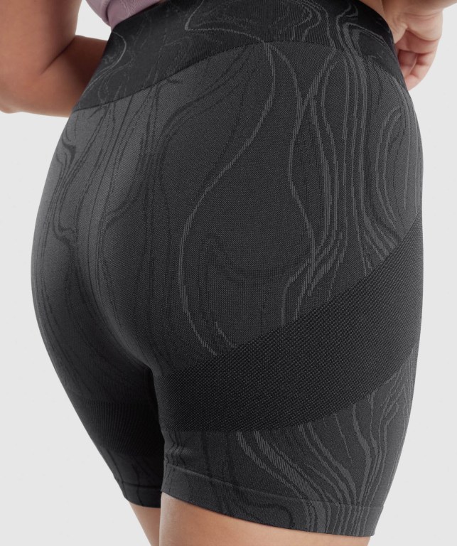 Gymshark Mercury Seamless Svarte | tULT8351iLr