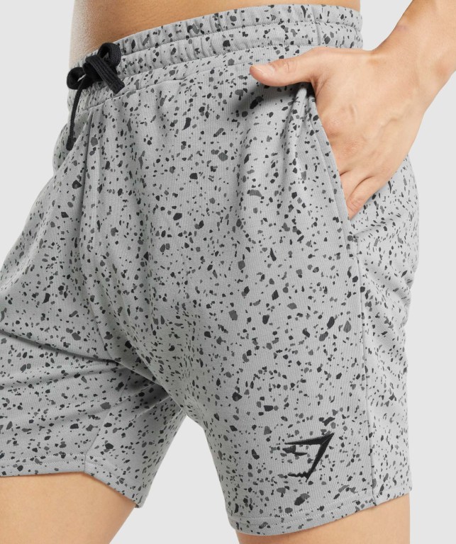 Gymshark Micro Print Grå | itkj4ExBJRW