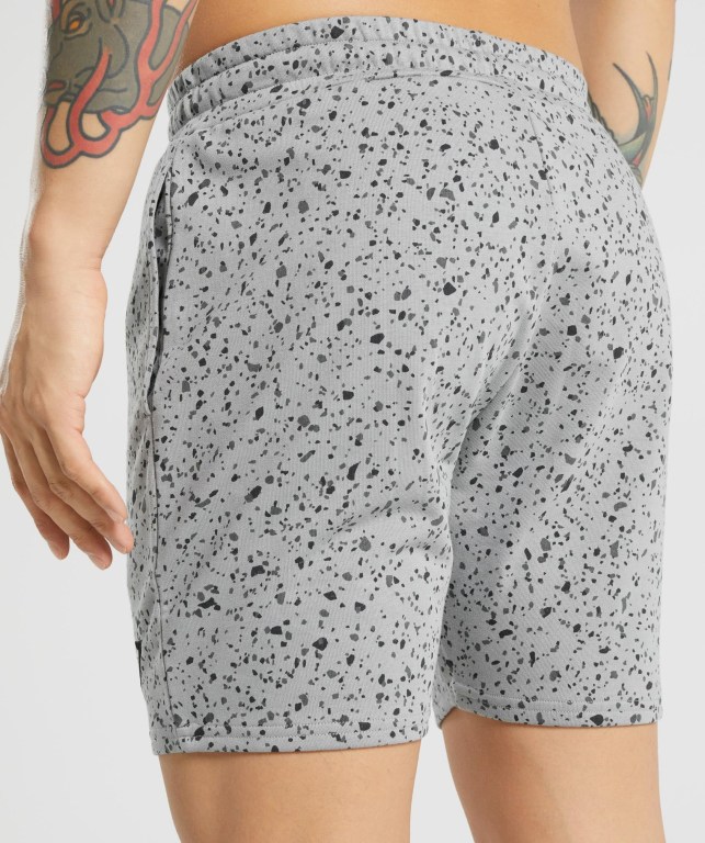 Gymshark Micro Print Grå | itkj4ExBJRW