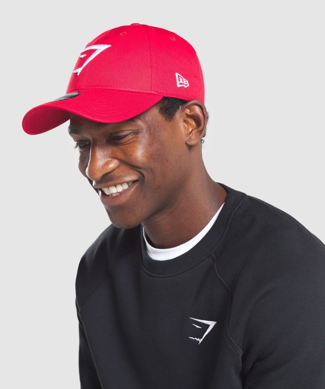 Gymshark New Era 9FORTY Adjustable Rød | 419ZH6RmzE6