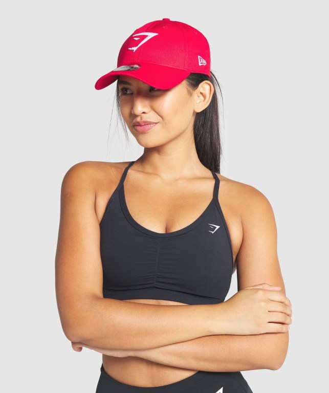 Gymshark New Era 9FORTY Adjustable Rød | 419ZH6RmzE6