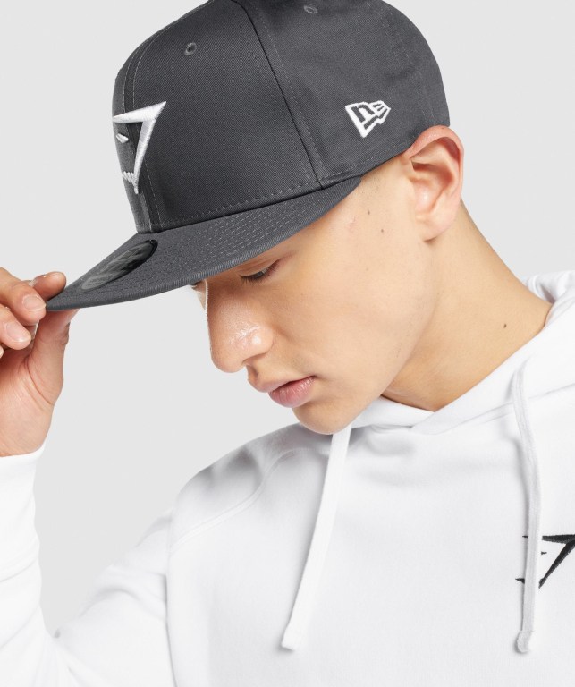 Gymshark New Era 9Fifty Snapback Grå Hvite | uXeXCKSafon