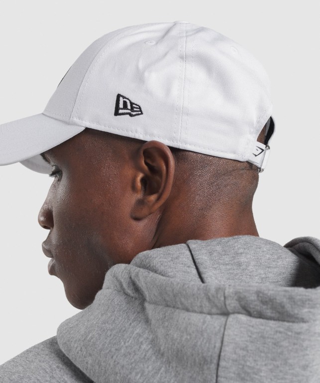 Gymshark New Era Legacy 9Forty Hvite | C2BKHnHxPjd