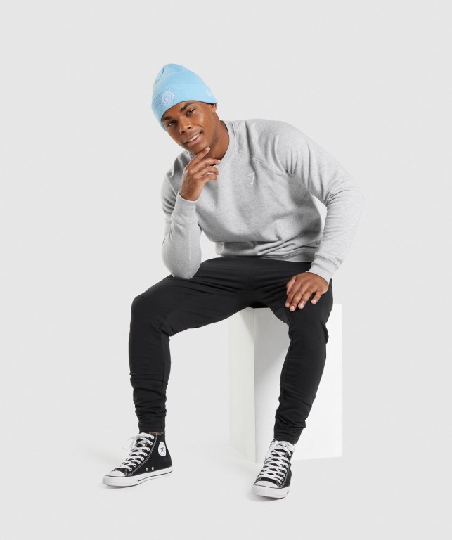 Gymshark New Era Legacy Cuff Knit Blå | LD3MzL8CBoH