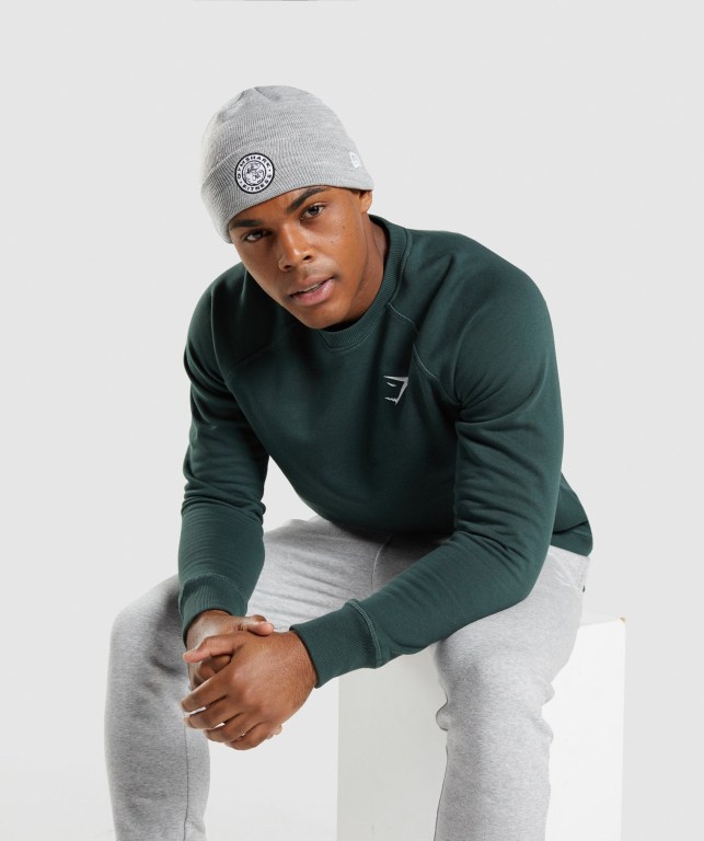 Gymshark New Era Legacy Cuff Knit Grå | EjFwuFKTfQi